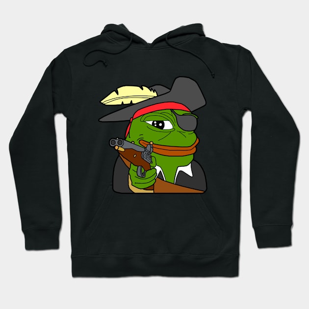 Pirate Pepe Hoodie by Lean Mean Meme Machine